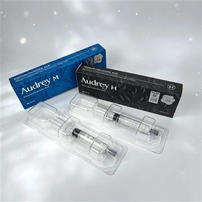 Naturalny wypełniacz do ust z kwasem hialuronowym Audrey 10 ml, zapewniający miękkie usta